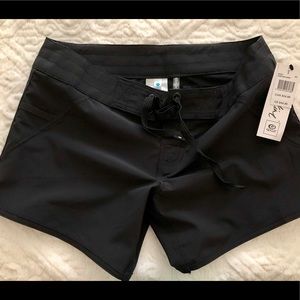 black Rip Curl board shorts